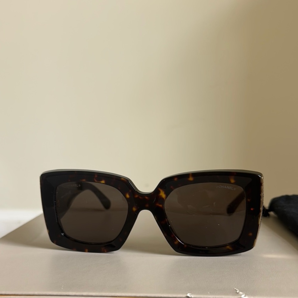 CHANEL Brown Sunglasses Fashion Accessories